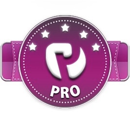 Pro Emplocheck.com Siegel Violett Fünf Sterne